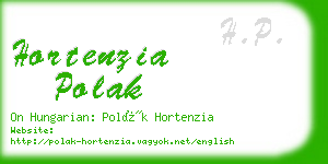 hortenzia polak business card